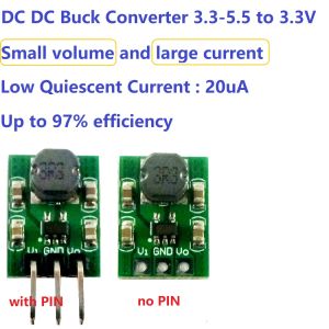 ミニサイズ2A DC DCバックコンバーター3.3-5.5から3.3Vモジュールステップダウン電圧レギュレータモジュールAMS117-3.3を交換する