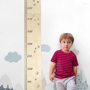 Decorative Figurines 60-210CM Wooden Kids Height Growth Chart Ruler Baby Children Gauge Room Decoration Wall Meter Measurement Stickers