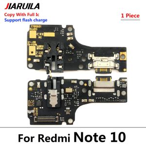 Per Xiaomi Redmi Note 10 10s Pro 5G USB Porta di ricarica Mic Microfono Dock Dock Scheda Flex Repair Parti