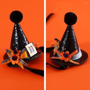 Hundkläddekorativ husdjurshattpografi Tillbehör Justerbara Halloween Julhattar för hundkatter med paljetthalsar Bow Ties