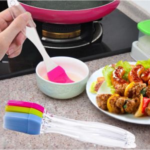 1pcs Silicone Bbq Oil Brush Basting Brush Diy Cake Bread Butter Baking Brushes Kitchen Cooking Barbecue Accessories For Grilling