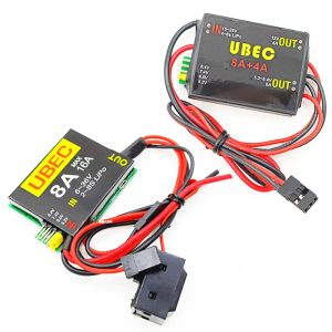 2S-6S 6-36V UBEC-8A BEC DUAL UBEC 8A/16A 5.2/6.0/7.4V/8.4V Servo Separate Power Supply RC Car Fix-Wing Airplane Robot Arm