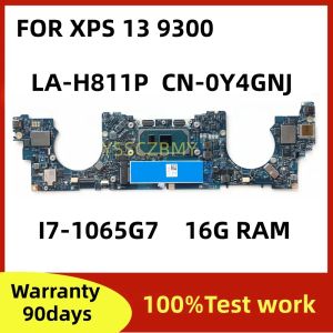 マザーボードcn0y4gnj 0y4gnj y4gnj lah811p for dell xps 13 9300ラップトップマザーボードCPU i71065g7 16g RAMメインボード100％テストOK