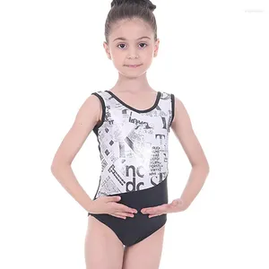 Stage Wear 2024 Children Dancewear Girls Ballet Leotard Kids One-piece Gymnastics Training Print Activewear Costume