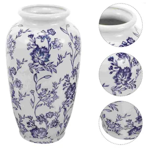 Vasos Vaso de cerâmica Alto Arranjo de flores domésticas Decoração de desktop em casa