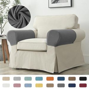 Pokrywa krzesła 2PC/SET Elastyczna sofa osłona podłokietnika polarna polarna polarowa kanapa na ramię