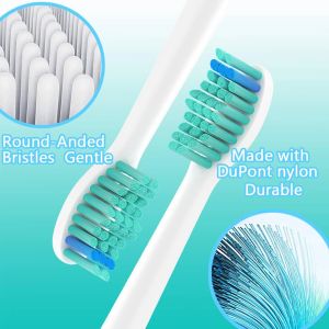 Cabeças de escova de dentes de substituição compatíveis com escovas de dentes elétricas Philips Sonicare HX6530 HX9340 HX6930 HX6710 HX9140 HX6921