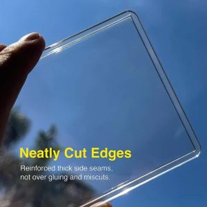 New 35PT Top Loader Clear Protective Trading Card Topload Holder Hard Plastic Card Sleeves Holder for Baseball Card Sports Cards