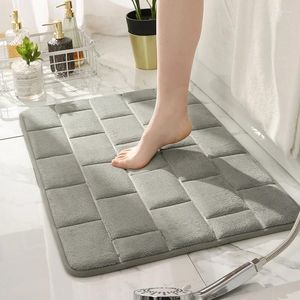 Badmatten Inyahome Home Badezimmer Matte nicht rutschfeste Teppiche absorbierende Toilette Schlafzimmer Boden Toilette Memor