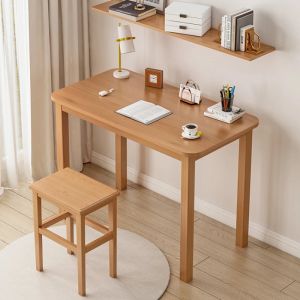 Datordisk, skrivbord, hemstudie och skrivbord, solidt trä enkelt bambu rektangulärt sovrum, kontor