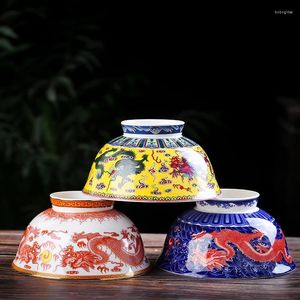 Miski Whyou 1 nafce ceramiczna sałatka ryż pomyślny kurs szczęścia smok kuchnia stołowa domowa restauracja Restauracja zupa zupa makaron