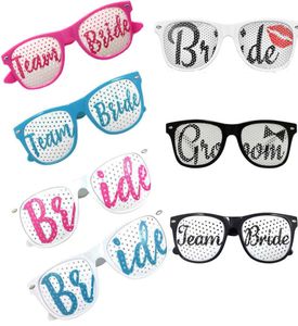 Whiteblack e Weigao Bride 1PCS Groom Glasses Wedding Bridal Chuset Bachelorette Hen Night Party Decoration Supplies1133369