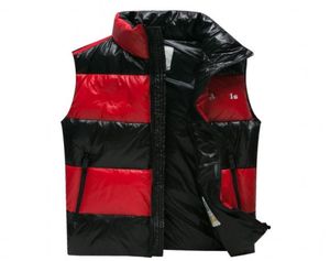 Erkekler Yelek Tasarımcı Ortak Tasarım Down Ceket Kırmızı ve Siyah Dikiş Moda Kadınlar Parkas Klasik Vests5039608