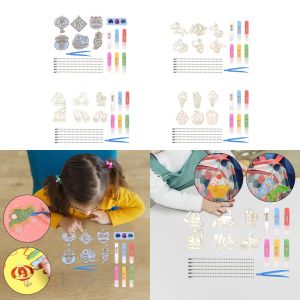 DIY Crystal Paint Arts and Craft Kits Decor Handgjorda Pedagogiska leksaker DIY Pendant Kits For Boys Girls Children Adults barn gåvor