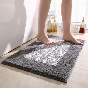 Tapetes de banho engrossar tapete de entrada não deslizante capacho super absorvente banheiro simples casa de estar para sala de estar acessórios de piso