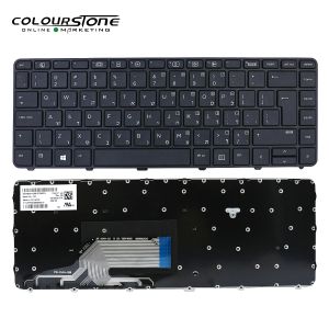 Teclados novo teclado de laptop HB para HP Probook 430 G3 430 G4 440 G3 440 G4 445 G3 640 G2 645 G2 Teclado preto hebraico