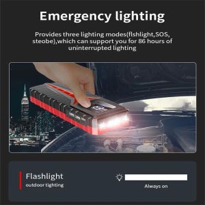 229800mAh Starta för bilbatteriladdare Startanordning 12V Auto Jump Starter Emergency Bank Booster för bilstart