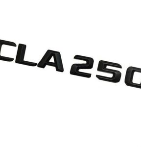 Matt Black CLA 250 bilstam bakre bokstäver ord Number Badge Emblem Decal Sticker för Mercedes Benz CLA Class CLA250 CLA2509959506