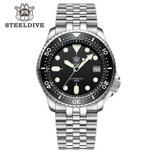 Steeldive SD1996 MENS WOOLT DIVE ORGHIO AUTOMATICO MENS MENS ORGHIO NH35 Bracciale da 41 mm Orologio da sub -orologio 240409