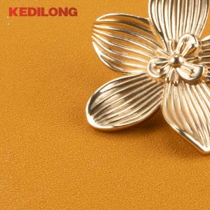 European Light Luxury Flower Zinc Alloy Drawer Gold Knob Furniture Hardware Kök skåp Vintage Yellow Bronze Pull Handtag