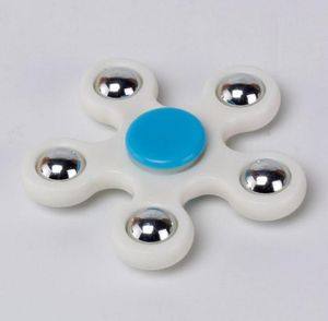 White Fivepointed Star Spinter Fidget Toy Hand Spinner Barn vuxna Fokus håller handen upptagen högkvalitativ fidget Toy YH79756500399