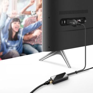 Box Fire TV Stick HD 480 Mbps Micro USB2.0 a RJ45 Adattatore Ethernet 10/100 Mbps per nuovo Fire TV/Google Home/Chromecast Ultra Audio