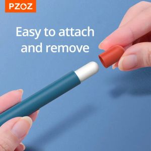Elma kalem için pzoz 2 1. 2. kasa kalem kutusu tablet dokunmatik kalem koruyucu kapak torbası taşınabilir silikon kasa