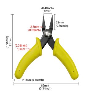 Diy Pinkuo Diagonal tång tunn munmodell spetsiga nässtång Handgjorda smycken mini sax Auxiliary Tool