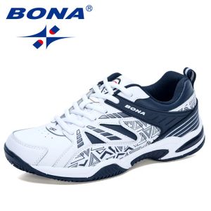 BOOTS Bona New Designers Table Sapatos de tênis Men Sapatos esportivos internos Badminton tênis de calçados esportivos respiráveis