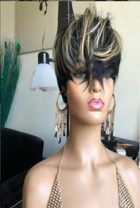 Vancehair Full Lace Human Hair Short Wigs 150 الكثافة قصيرة الشعر البشري Pixie Cut Pixie for Women30992232304175