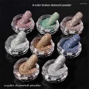 Nail Glitter Reflective Flash Powder Temperature Color-Change UV Gel Polish Chrome Pigment Dust Decorations