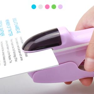 Stapleler Handheld School Stapler Free Stapleless Without Staples Stapler 7 Folhas Capacidade Paper Stapler Office BookBinding Supplies