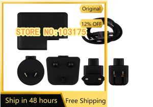 Accessories 100% Original For GoPro AWALC002 Supercharger International Dual Port Travel Wall Charger Camera part 6piece set