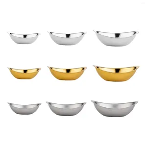 Bowls Stainless Steel Salad Bowl Modern Decorative Fruit Serving For Small Portions Rice Ice Cream Soup Wedding