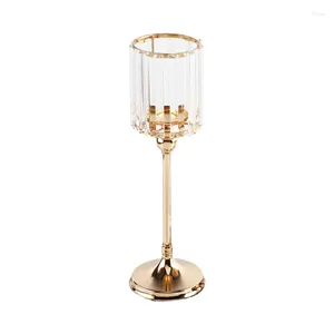 Candle Holders 270F Crystal Glass Holder Candlestick European Style Crafts Decoration For Candlelight Dinner Kitchen Table