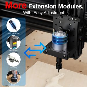 TWOTREES TTC450 CNC Graver Laser Gravering Machine 3 Axis With Offline Controller GRBL Wood Metal MDF Akryl Milling Cutting