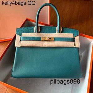 Handbag Crocodile Leather 7A Quality Dinner Bag Genuine Genuine High Hand Sewn Wax HandheldqqENWL