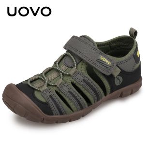 운동화 Uovo 2022 New Kids Summer Fashion Shoes 통기성 어린 아이 신발 소년 해변 샌들 크기 #2535