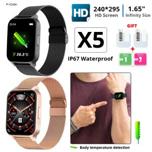 Wristbands X5 Women Smart watch Fitness Tracker Thermometer Smart Clock Heart Rate Activity Waterproof Men Smart Bracelet for iphone Phone