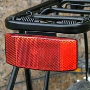 Bike Cycling Rear Reflector Tail Light For Luggage Rack NO Battery Aluminum Alloy Reflective Taillight Bike Accessories