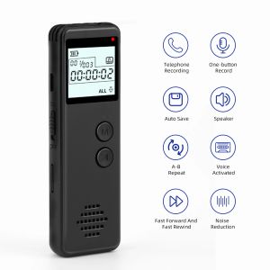 Spelare Digital Voice Recorder Voice Activated Recorder Noise Reduction Dicafon Mp3 Player HD Recording For Meeting Interview