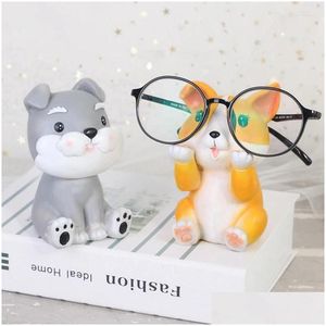 Mode Sonnenbrillen Frames Welpen Hundebrille Halter Ständer Brille Retainer Display Cute Animal Design Geschenk Drop Lieferzubehör DHL73