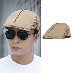 Middle-aged and elderly hats casual forward hat Grandpa old dad Beret hat four seasons hat denim cap