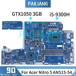 LA-H501p dla Acer Nitro 5 AN515-54 AN715-51 A715-74G Laptop Motherboard I5-9300H GPU GTX1050 3GB EH5VF DDR4 Notebook Mainboob tablica główna