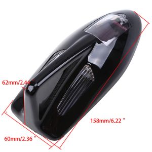 Universal Car Solar Power Energy Arilas Warning Tail Light Shark Fin Antenna Grey /White/Black/Gold/Red/Blue Decoration