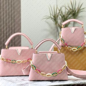 The Tote Bags Designer Bag Pink Handbag Women Shoulder Bag Mini Dame bag Wallet Crossbody Bags Leather Purse Fashion Bag Shoulder Evening Bags Lady Clutch Bags 3 sizes
