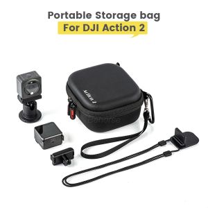 Accessories Carrying Case For DJI Action 2 Camera Durable Storage Bag Portable Handbag For DJI Osmo Action 2 Sports Camera Case Accessories