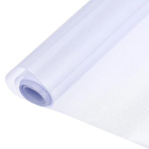 Naklejki okienne Uxcell Pvc Matte Pure Frosted Film Prywatność Szklana naklejka Niezroczna łazienka biuro anty-topeep zagęszczony