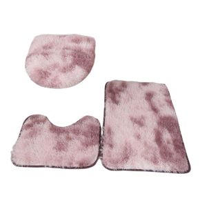 3pcs Badmatten mit Toiletten Deckelabdeckung absorbiert für Badewanne Badewanne