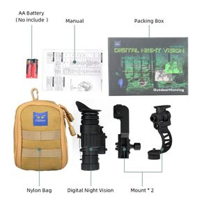 Eagleeye Cavalca tattica PVS14 Night Vision Ambito dispositivo monoculare Vision Night Vision Goggles Illumination Digital IR GZ2700086256478